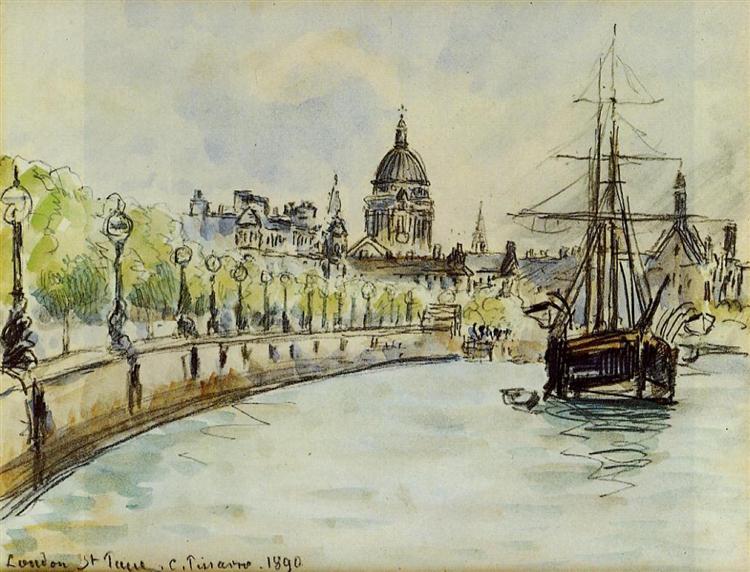 London, St. Paul's Cathedral - Pissarro Camille 