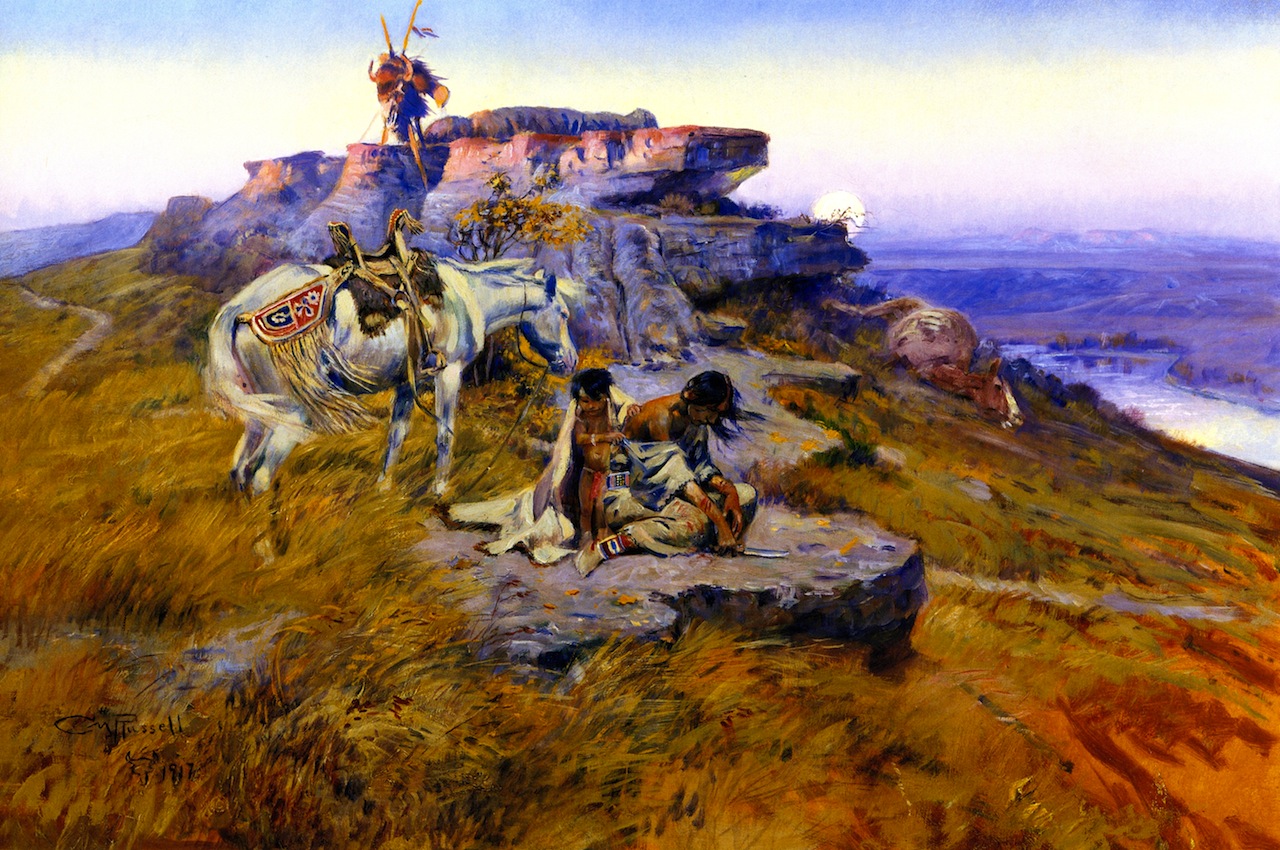 Her Heart Is On The Ground Charles M Russell WikiArt