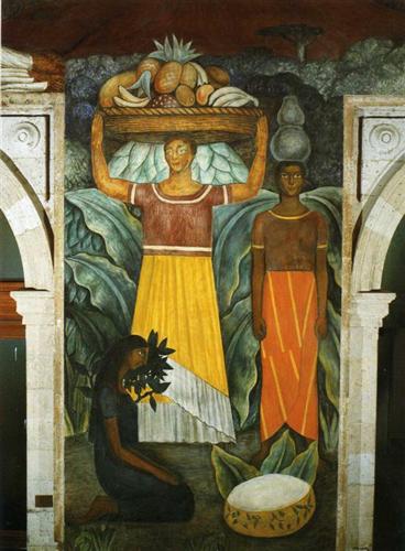 Tehuana Women - Diego Rivera
