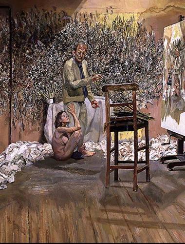 The Painter Surprised by a Naked Admirer - Lucian Freud