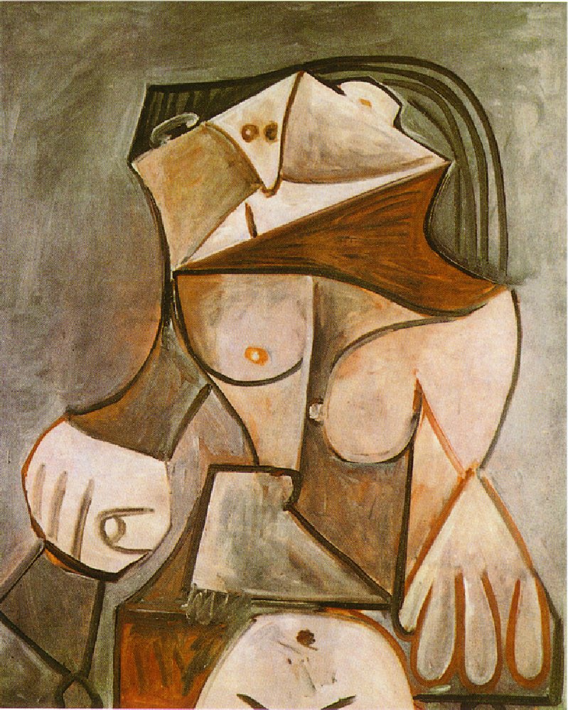 Crouching Female Nude Pablo Picasso WikiArt Org