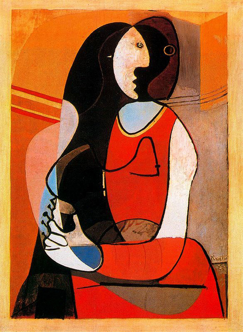 Seated Woman 1927 Pablo Picasso WikiArt Org