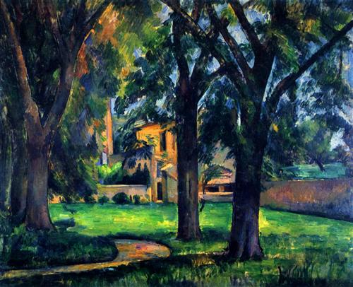 Chestnut Tree and Farm - Paul Cezanne
