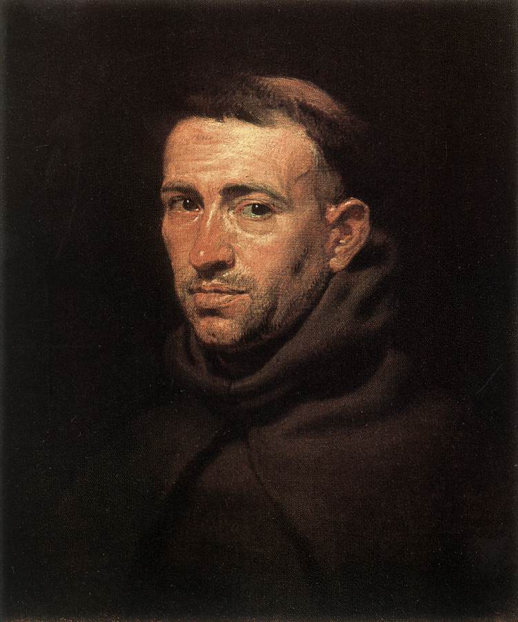 Head of a Franciscan Friar - Peter Paul Rubens - head-of-a-franciscan-friar-1617