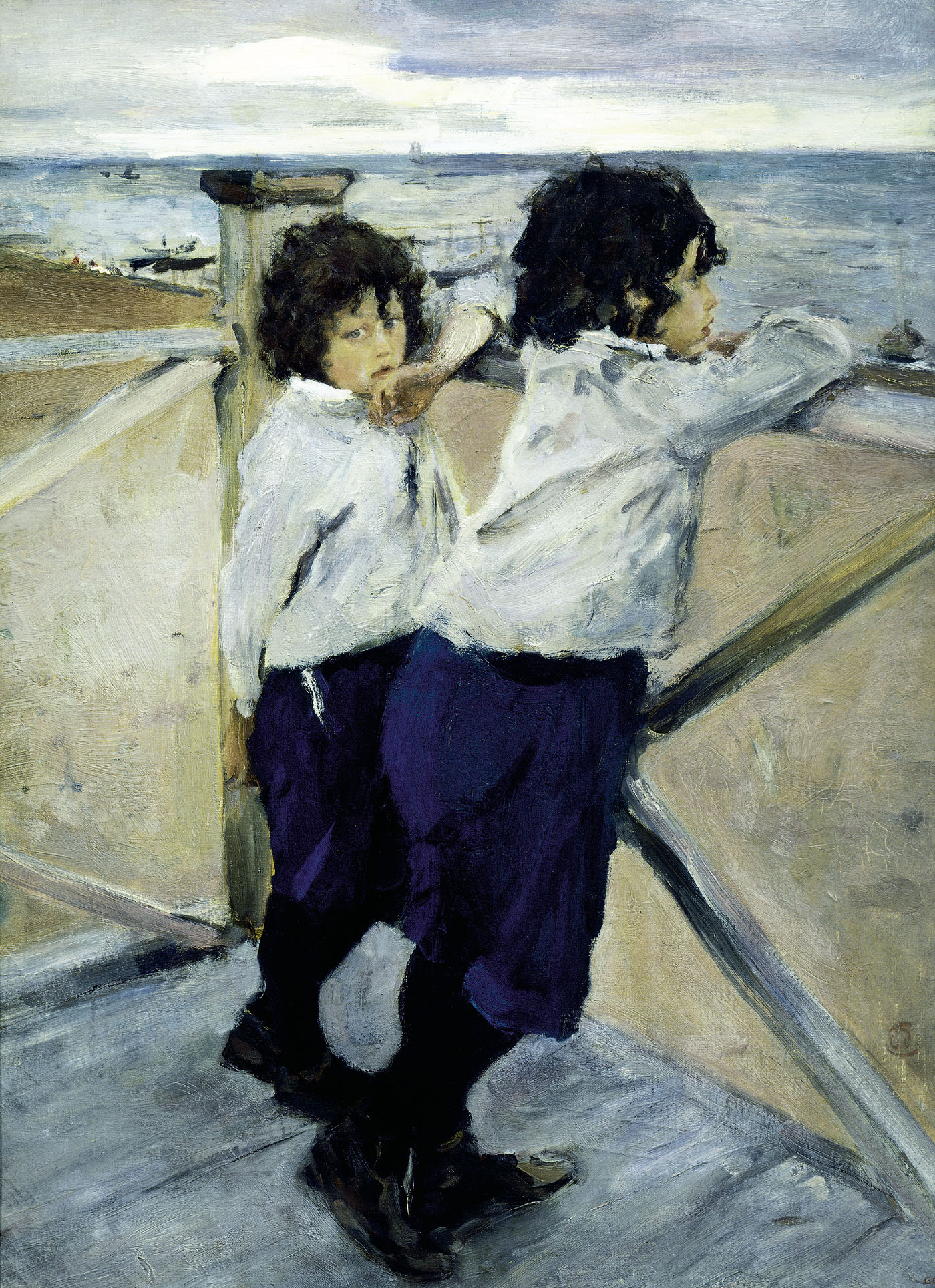 Children Sasha and Yura Serov - Valentin Serov - WikiArtorg