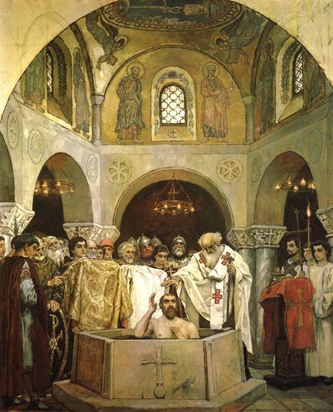 Baptism of Prince Vladimir - Vasnetsov Viktor
