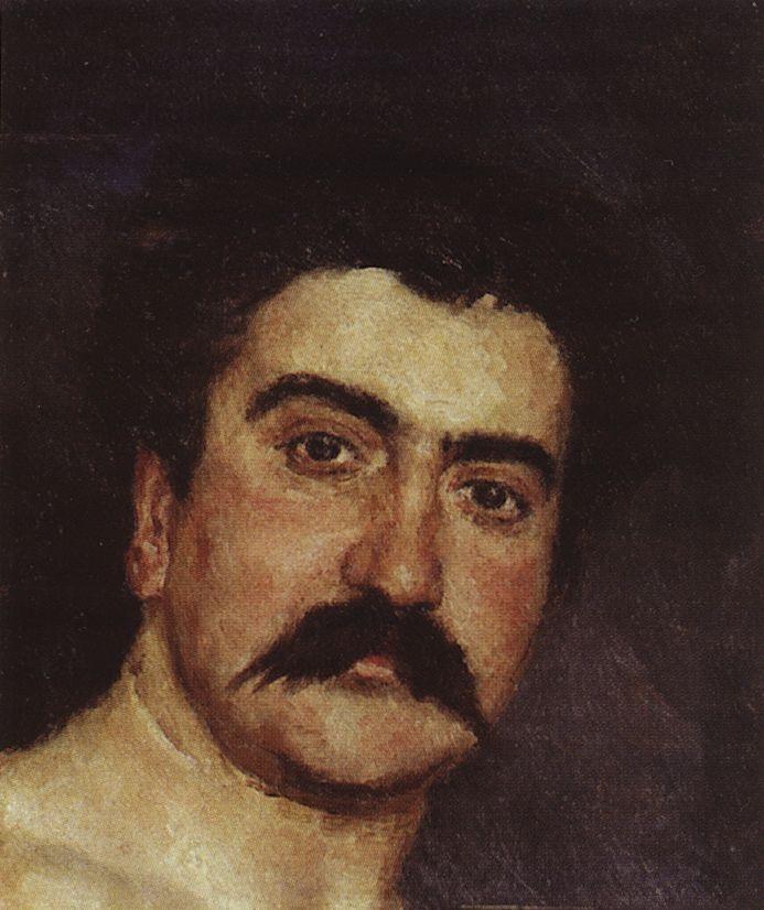 Portrait of wrestler N.D. Kuznetsov - Viktor Vasnetsov - wrestler-s-head-portrait-of-wrestler-n-d-kuznetsov