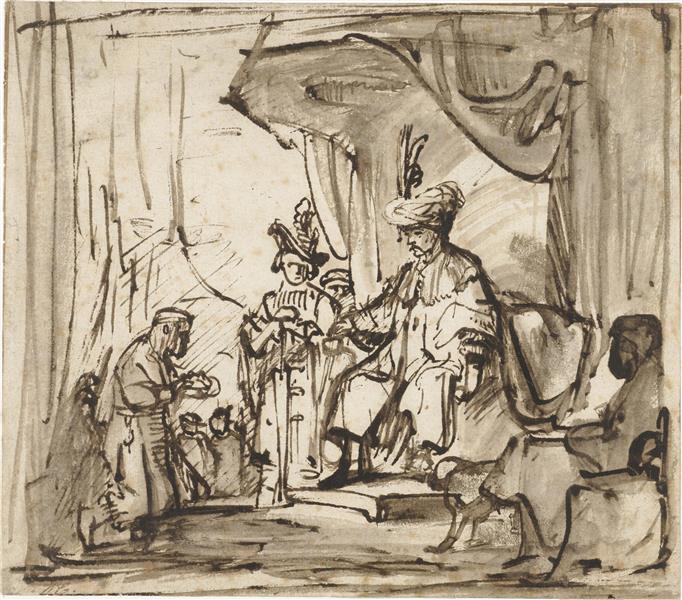 Servant Presenting Saul S Crown to David, 1649 - Карел Фабріціус