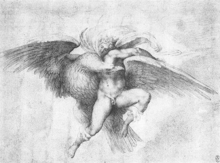 The Rape of Ganymede - Giulio Clovio