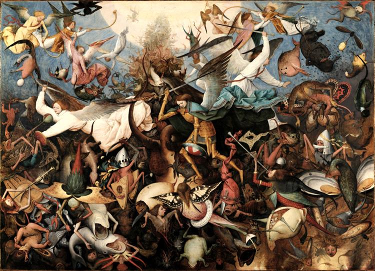 Падение мятежных ангелов, 1562 - Питер Брейгель Старший
