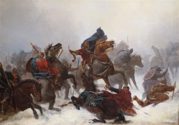 Kong Sverres tog over Vossefjellene, 1861 - Петер Арбо