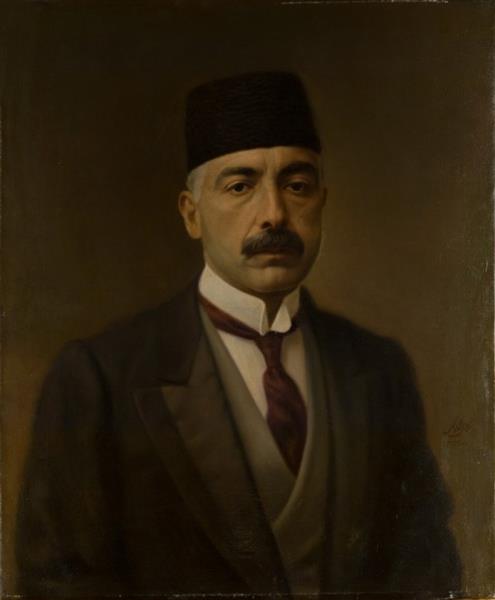 Portrait of Vosough od-Dowleh, 1916 - Камаль-оль-Мольк