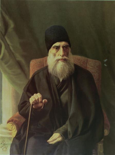 Retrato de Ali Reza Khan Azod al-Molk, 1910 - Kamal-ol-molk