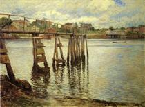 Jetty at Low Tide (The Water Pier) - Джозеф Родефер Де Камп