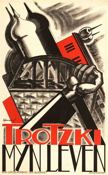 Cover Design for Trotsky's Autobiography, 1939 - Mommie Schwarz