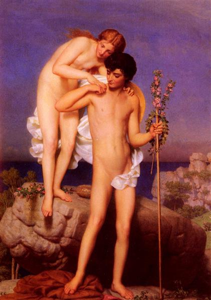 Daphnis Et Chloe Revenant De La Montagne, 1850 - Марк Габриэль Шарль Глейр