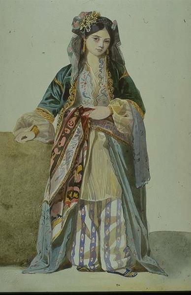 Turkish Woman, 1834 - Марк Габриэль Шарль Глейр