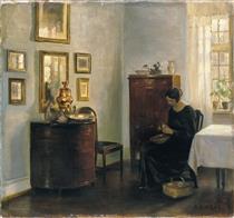 Woman with a Fruit Bowl - Карл Холсё