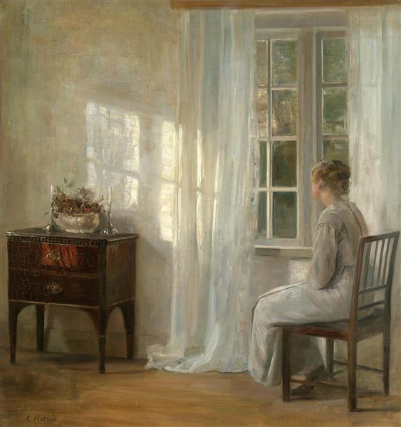 La femme à la fenêtre - Carl Holsøe