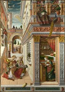Annunciation with Saint Emidius - Carlo Crivelli