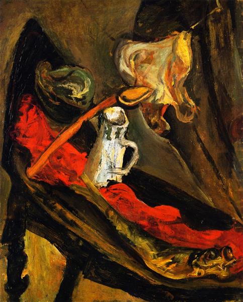 Still LIfe with Fish and Pitcher, 1923 - Chaim Soutine