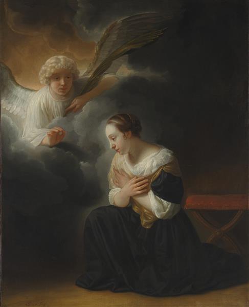 The Annunciation, 1670 - Самюел ван Хогстратен