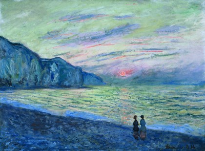 Sunset at Pourville, 1882 - Claude Monet