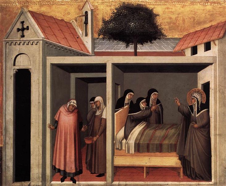 Beata Umiltà Heals a Sick Nun, 1341 - П'єтро Лоренцетті