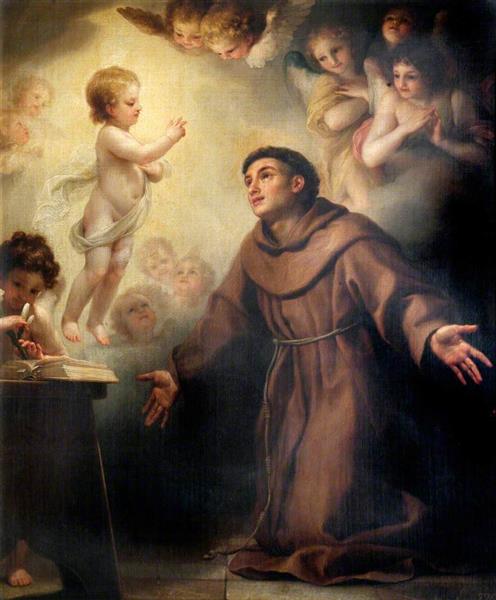 The Infant Christ Appearing to Saint Anthony of Padua, 1765 - Антон Рафаэль Менгс