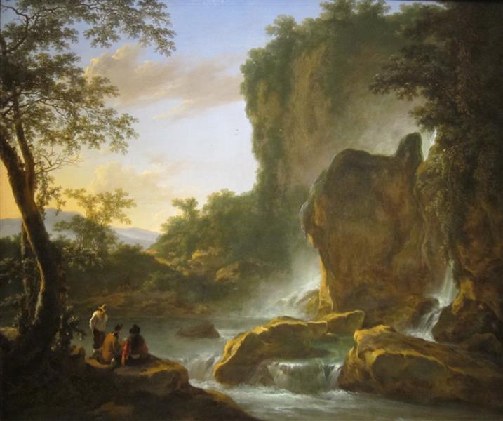 Italianate Landscape with An Artist Sketching from Nature, c.1650 - Jan Dirksz Both