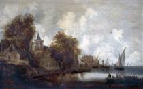 River Scene - Jan van Goyen