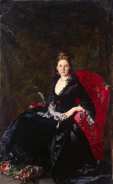 Portrait of Nadezhda Polovtsova, 1876 - Каролюс-Дюран