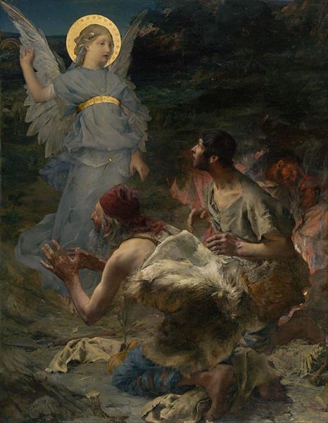 The Annunciation to the Shepherds, 1875 - Жюль Бастьен-Лепаж