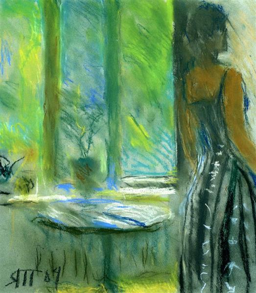 Gayane and a Green Window, 2004 - Tatiana Yablonskaya