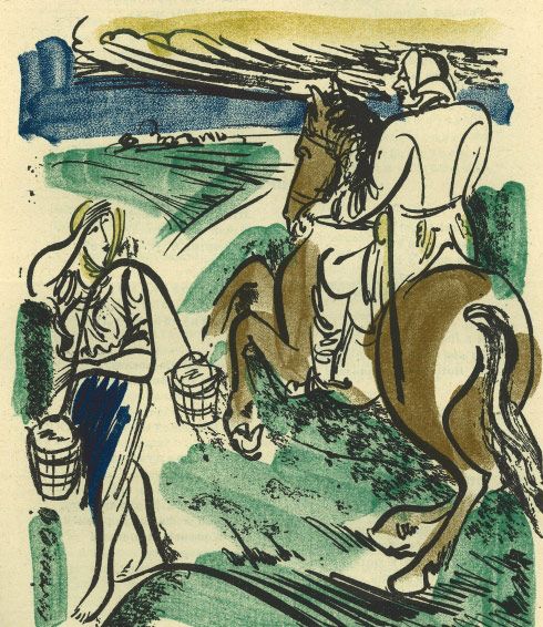 Illustration  to the 'Kobzar' by Taras Shevchenko, 1933 - Vasyl Sedlyar