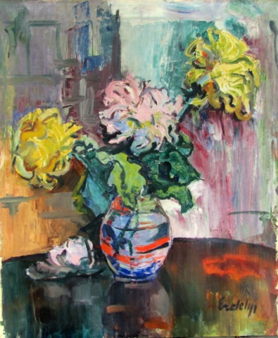 Flowers in a Vase - Adalbert Erdeli