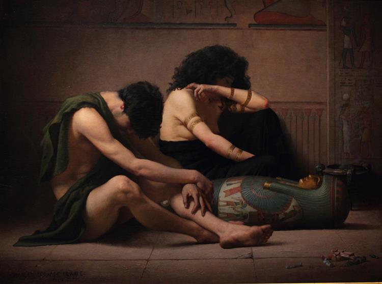 Lamentations over the Death of the First-born of Egypt, 1877 - Charles Sprague Pearce