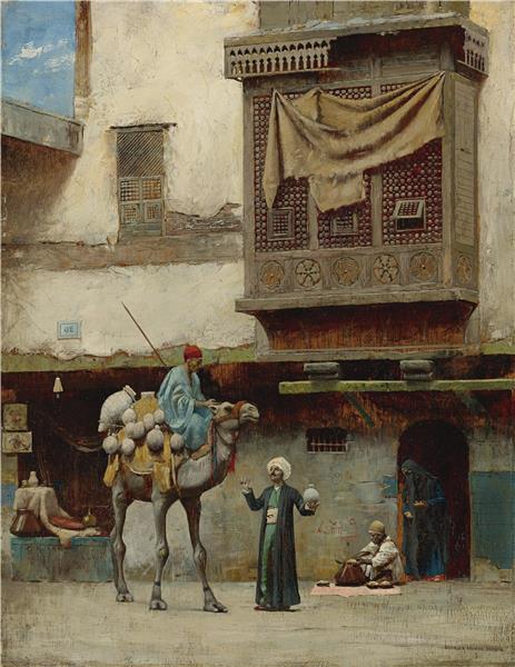 the Pottery Seller in Old City Cairo - Charles Sprague Pearce