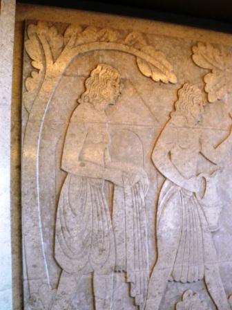 Detail from Relief in the Foyer of the Midland Hotel in Morecambe - Eric Gill