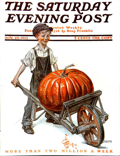 Saturday Evening Post Cover, November 29, 1913, 1913 - Joseph Christian Leyendecker