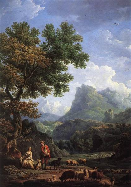 Shepherd in the Alps - Клод Жозеф Верне