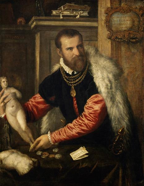 Portrait of Jacopo Strada, 1567 - 1568 - Ticiano Vecellio