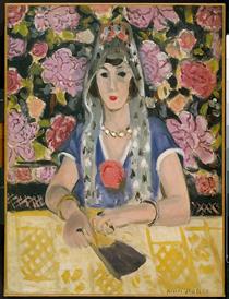 Spanish Woman Harmony in Blue - Henri Matisse