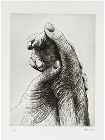 The Artist's Hand IV - 亨利·摩爾