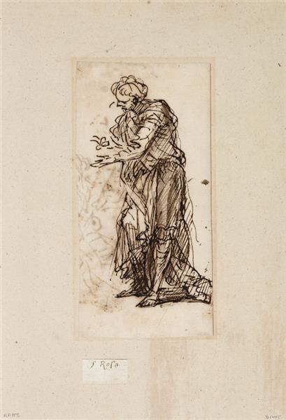 Standing Male Figure, 1673 - Salvator Rosa