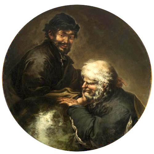 Heraklit Und Demokrit, 1649 - Сальватор Роза