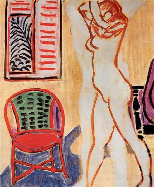 Standing Nude With Raised Arms, 1947 - Анри Матисс