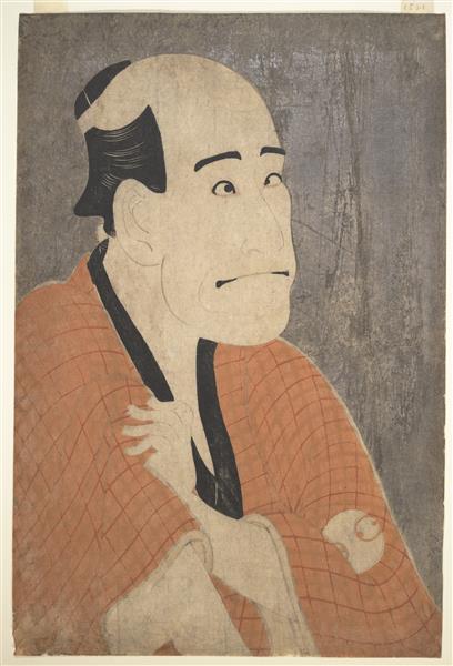 Arashi Ryūzō I as Ishibe Kinkichi in the Play Hana Ayame Bunroku Soga, 1794 - Sharaku
