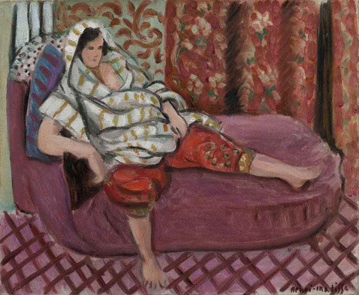 Жінка на рожевому дивані, 1921 - Анрі Матісс