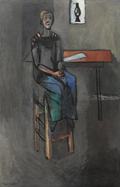 Woman on a High Stool, 1914 - 馬蒂斯